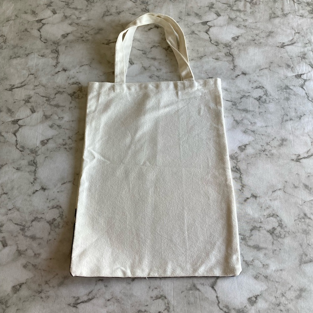 Tall tote with the Eiffel Tower Canvas Tote Bag NWOT - Picture 6 of 7